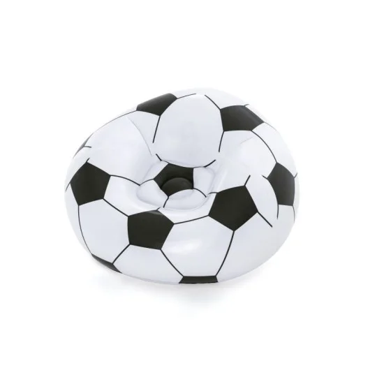 Bestway 1.14m x 1.12m x 66cm beanless soccer ball chair (contents:1 chair, repair patch) age 6